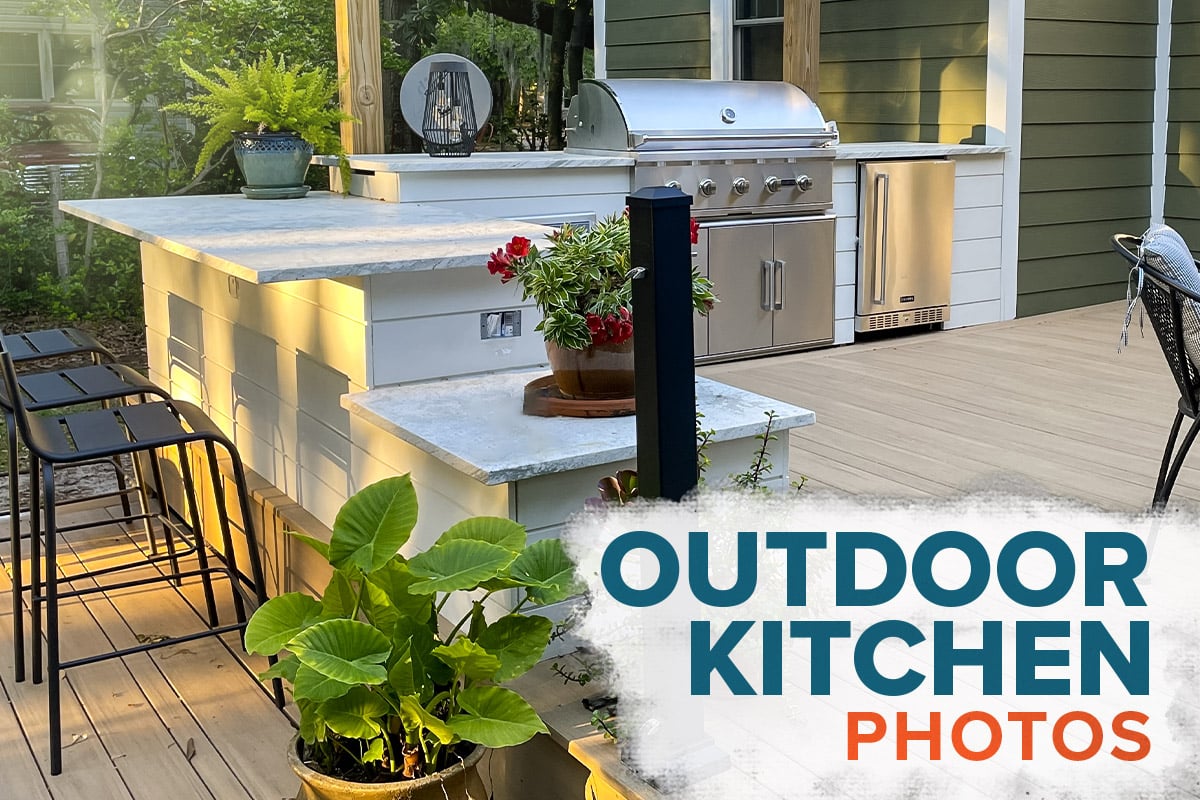 contemporary outdoor kitchen photos